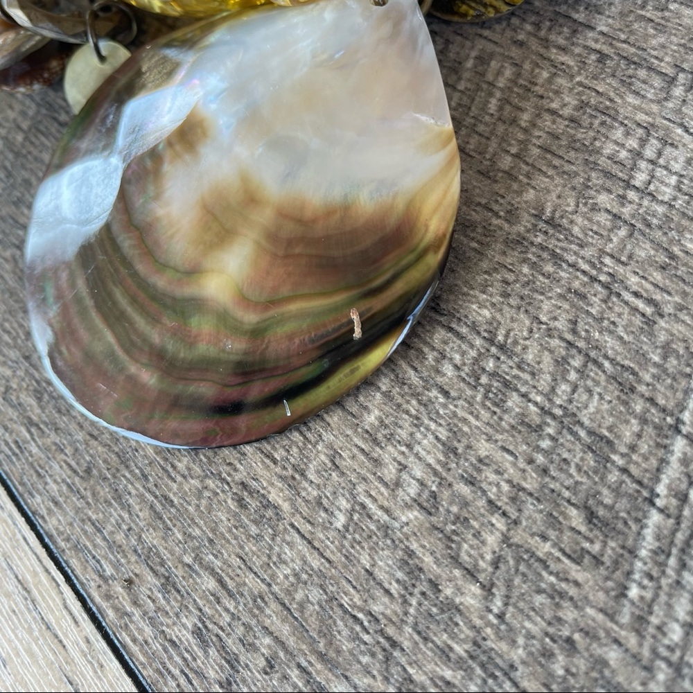 Chico’s Large Shell Pendant Statement Necklace - image 7